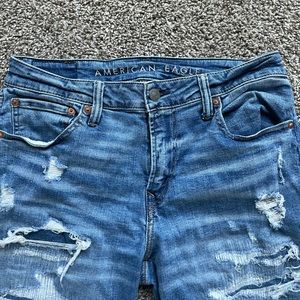 American Eagle air flex jeans.